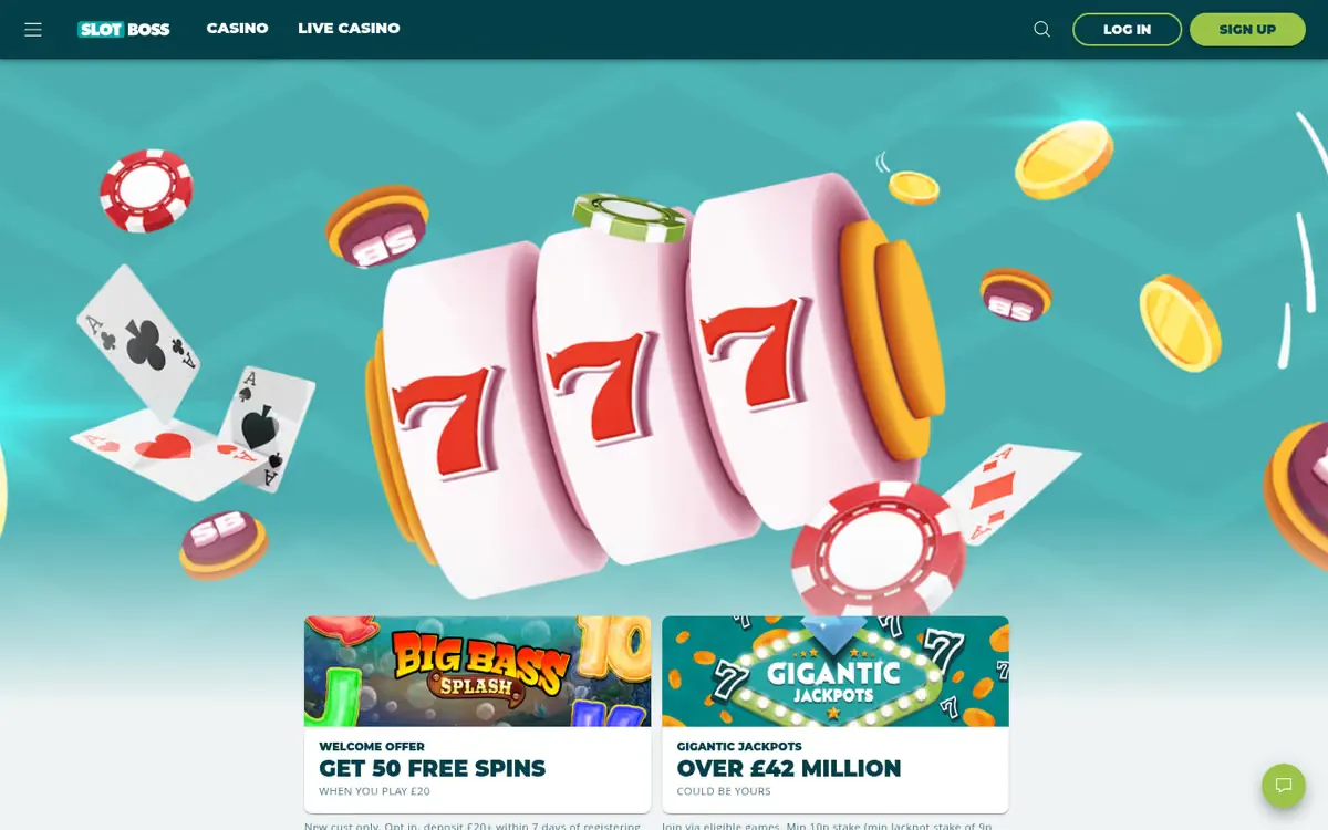 Slot Boss homepage