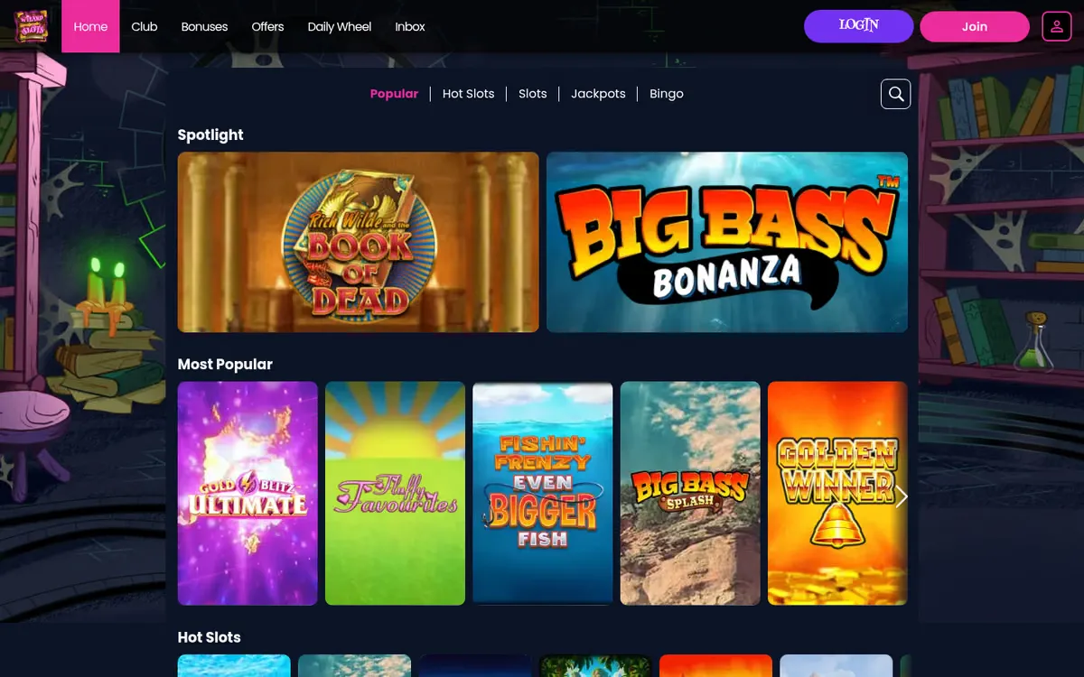 Wizard Slots slots lobby